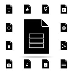 folders on document icon. File and documents icons universal set for web and mobile
