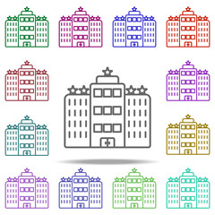 Obraz premium 5 star hotel icon. Elements of Hotel in multi color style icons. Simple icon for websites, web design, mobile app, info graphics