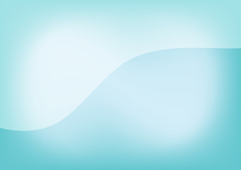 Abstract blue curve shapes background
