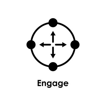 Target, Arrow, Engage Icon. One Of Business Icons For Websites, Web Design, Mobile App