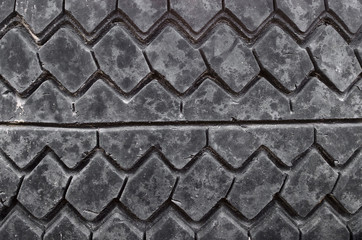 Wheel tyre texture background.