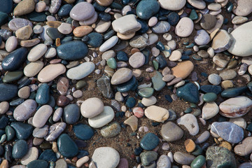 Many rocks on tehe ground. Travel photo 2018 december.