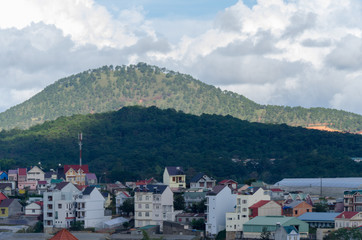 Fototapeta premium The beautiful city on the mountain in Dalat, Vietnam