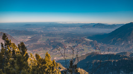 Beautiful alpine view at the Predigtstuhl summit-Bad Reichenhall-Bavaria-Germany