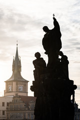 Fototapeta premium famous charles bridge of prague, czech reopublic