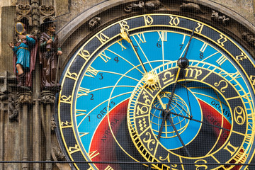 detail of astronomical clock of prague