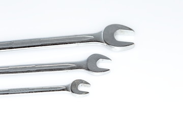 drei verschiedene Gabelschlüssel