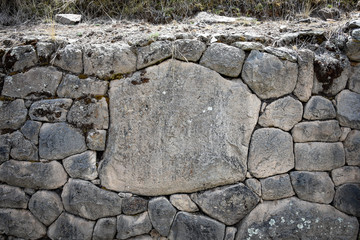 Fototapeta na wymiar The Intiwatana and Pumacocha archaeological site, Ayacucho, Peru