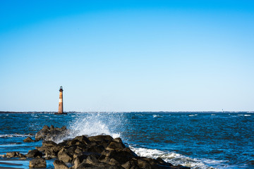 Lighthouse Morris Island lighthouse South Carolina
