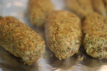 Baked chicken with sesame seeds