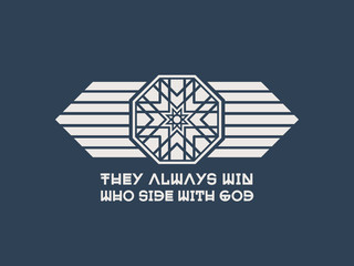 Asian Religious Poster with Buddha Quote