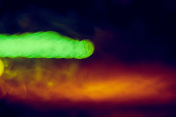 Abstract circular bokeh background of night light