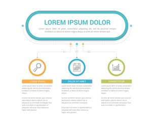 Infographic Template with 3 Steps
