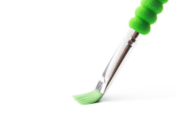 colour paint brush isolated on white background