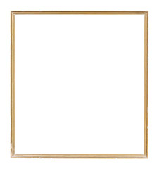Brown frame isolated on white background.