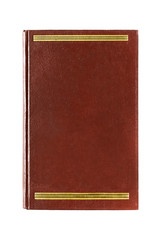 Brown book isolated