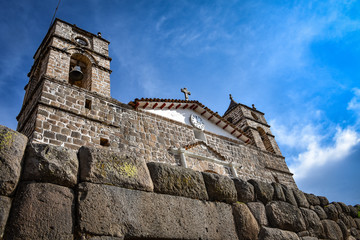 Fototapeta na wymiar The church of San Juan Bautista of Vilcashuaman, Ayacucho, Peru
