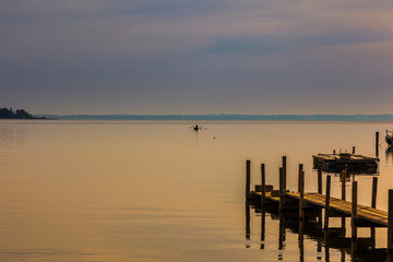 Obraz premium Chiemsee - wschód słońca
