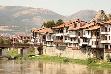 Fototapeta na wymiar Amasya City - Yesilirmak View