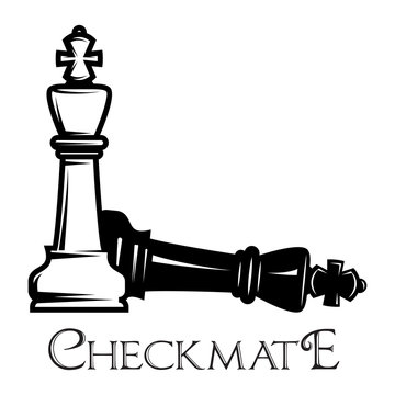 Checkmate 3D Do Conceito Da Xadrez Ilustração Stock - Ilustração
