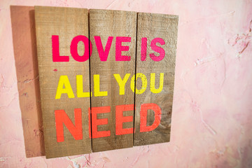 Love is all you need text