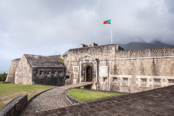 Entrance to Brimstone Hill Fortress in St. Kitts