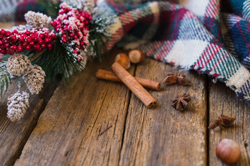 Warm blanket winter atmosphere