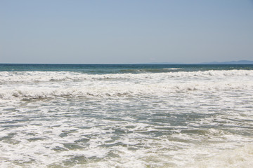 Sea water and the waves