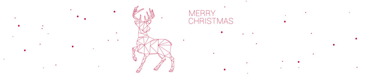 Banner geometrischer Weihnachtsgruß