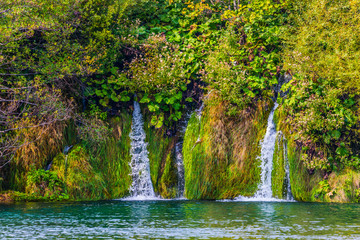 Fototapeta na wymiar Fabulous country of Plitvice Lakes
