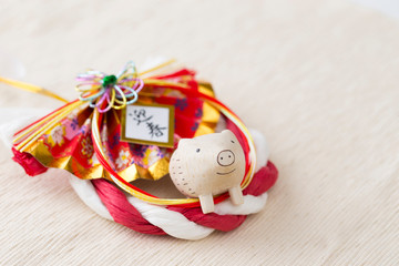 イノシシの年賀素材