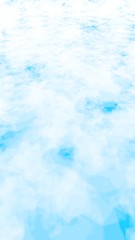 Fototapeta premium Background of abstract white color smoke isolated on blue color background. The wall of white fog. 3D illustration