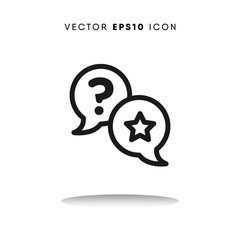 Bubble vector icon