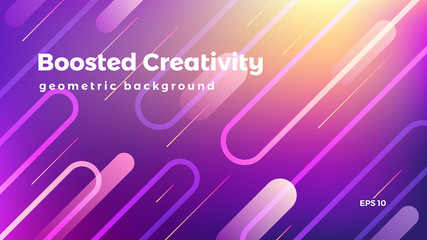 Abstract geometric background, colorful futuristic vector graphic