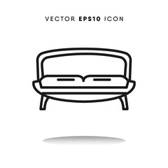 Sofa vector icon