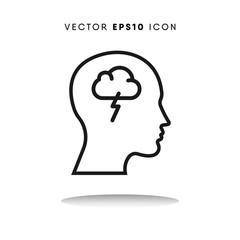 Depression vector icon