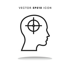 Target vector icon