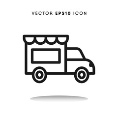  Food truck vector icon