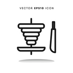 Shawarma vector icon