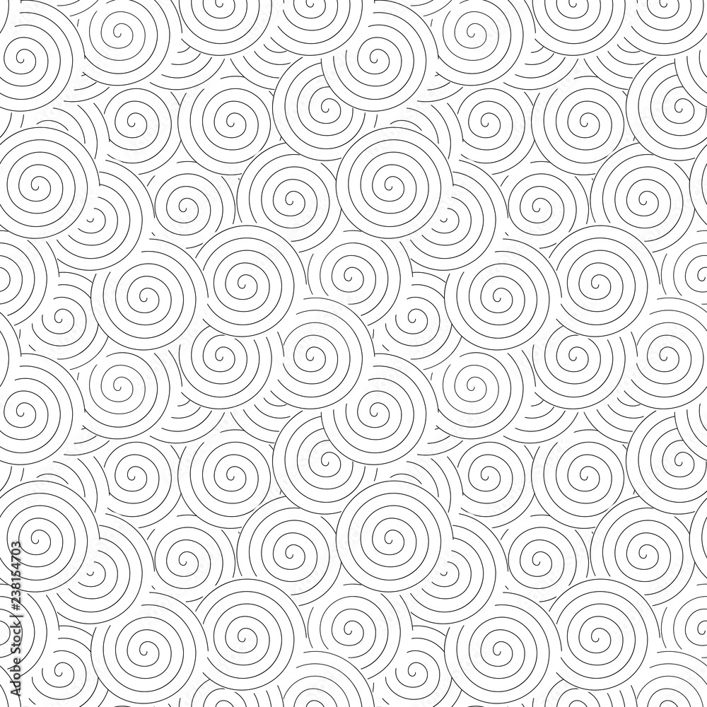 Poster Abstract geometric pattern with swirls . Spiral shapes background. EPS 10 stock vector.