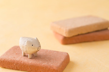 イノシシの年賀素材