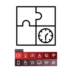 Time management vector icon
