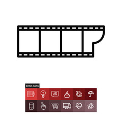 Film strip vector icon