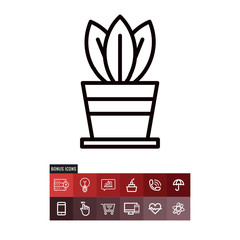 Plant vector icon