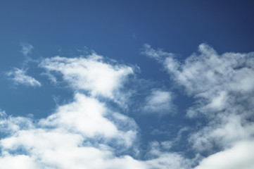 sky blue clouds