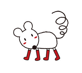 お洒落なネズミさん