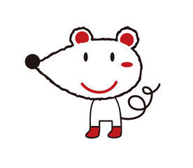 お洒落なネズミさん