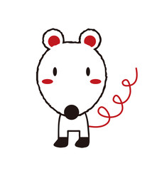 お洒落なネズミさん