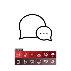 Conversation vector icon