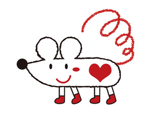 お洒落なネズミさん